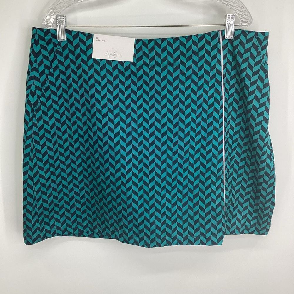 Ladies Lady Hagen NWT Golf wrap Skort‎ sz:16 Navy/Turquoise